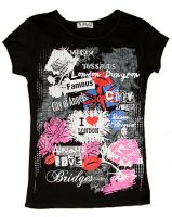 Black London fashion t-shirt